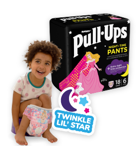 Pull-Ups® Night-time for Girls | Huggies® Pull-Ups®